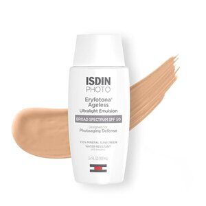 ISDIN Eryfotona Ageless Sunscreen Zinc Oxide and 100% Mineral Tinted Sunscreen